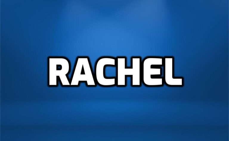 Rachel Nombres De Mujer