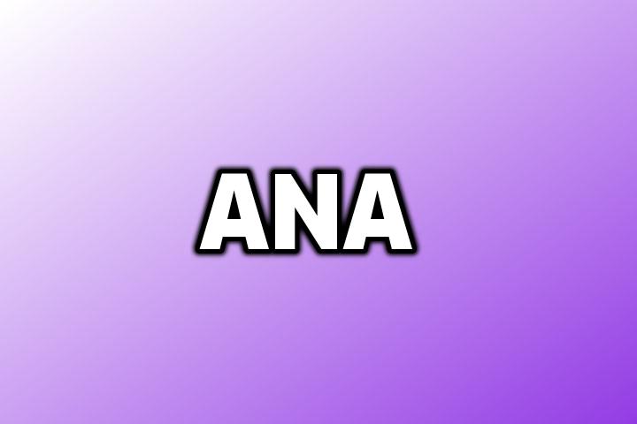 Significado de Ana