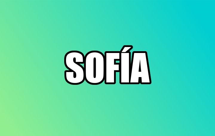 significado de Sofía
