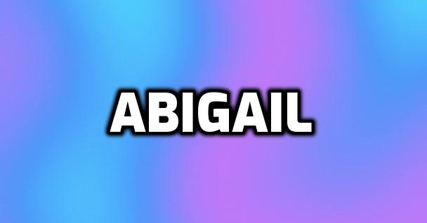 Nombre Abigail