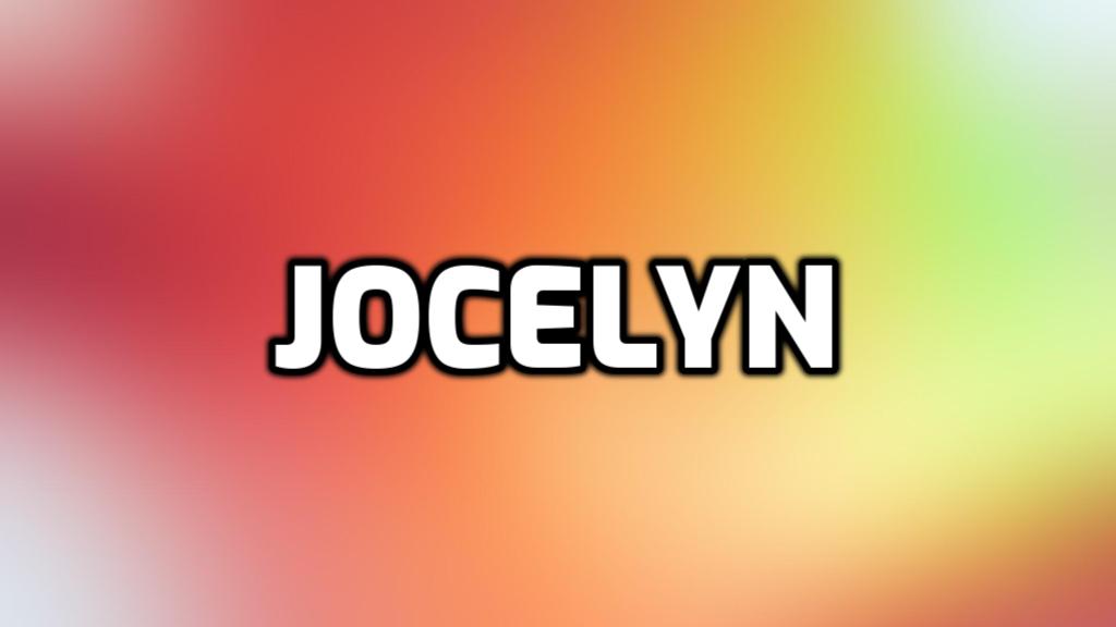 Significado del nombre Jocelyn