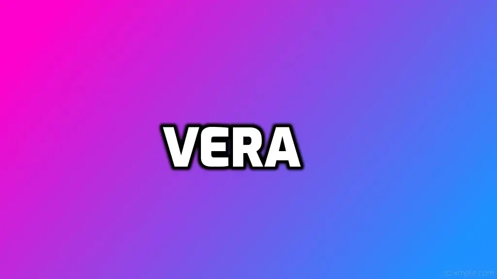 Origen del nombre Vera