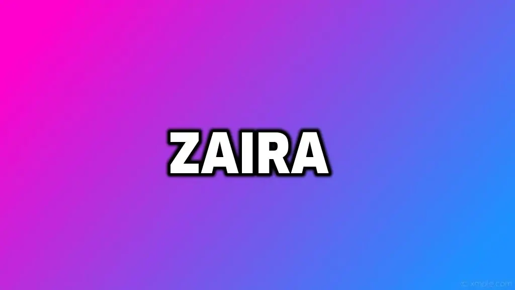 Significado del nombre Zaira